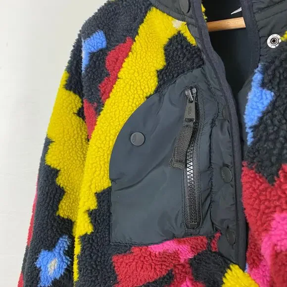 Free People Hit The Slopes Printed Fleece Pullover - Moroccan Night Combo - S - Picture 6 of 8